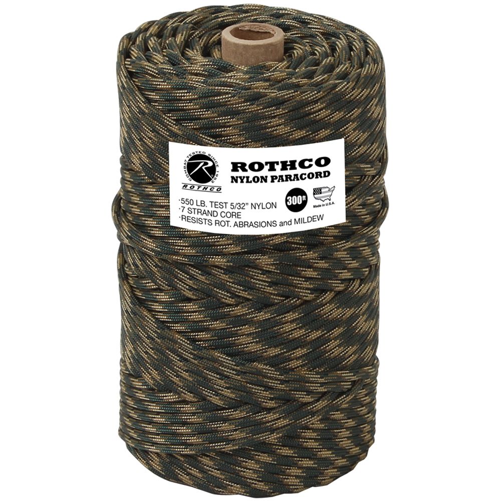 Nylon Paracord 550 Lb 300 Feet Tube Camouflage.ca
