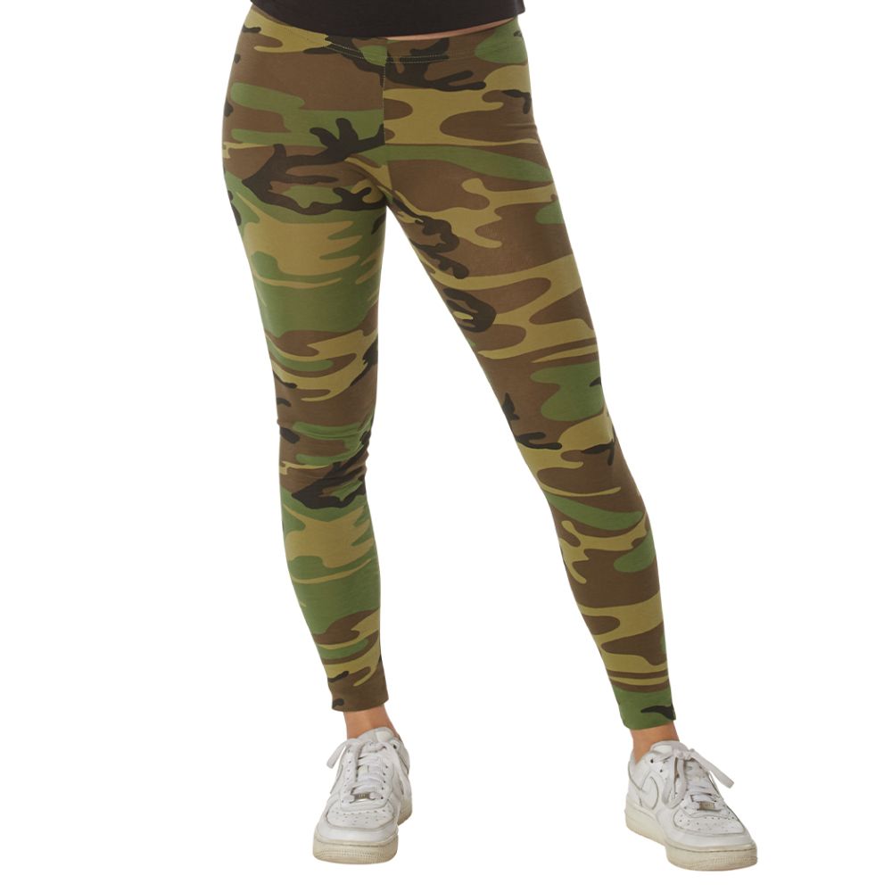 Antler everyday camo Crossover leggings with pockets - Sporty Girl Apparel