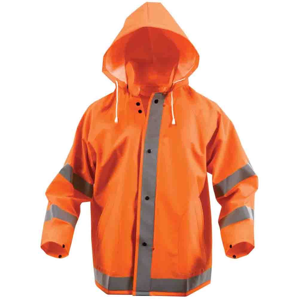 Mens Safety Reflective Rain Jacket | Camouflage.ca