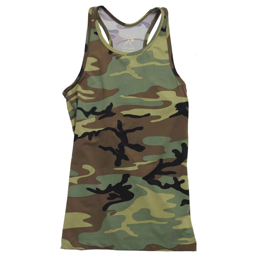 Womens Camo Workout Performance Tank Top Camouflage.ca