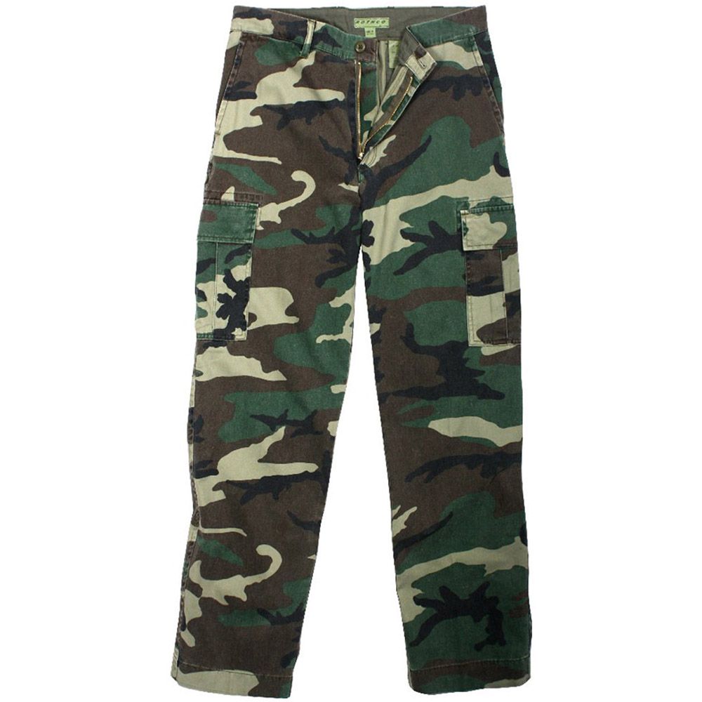 Mens Vintage 6Pocket Flat Front Fatigue Pants Camouflage.ca