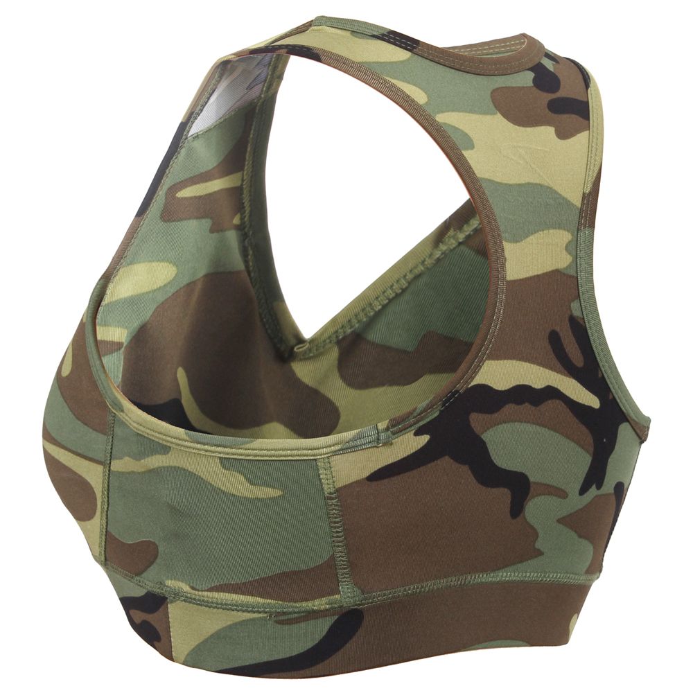 camouflage sports bra