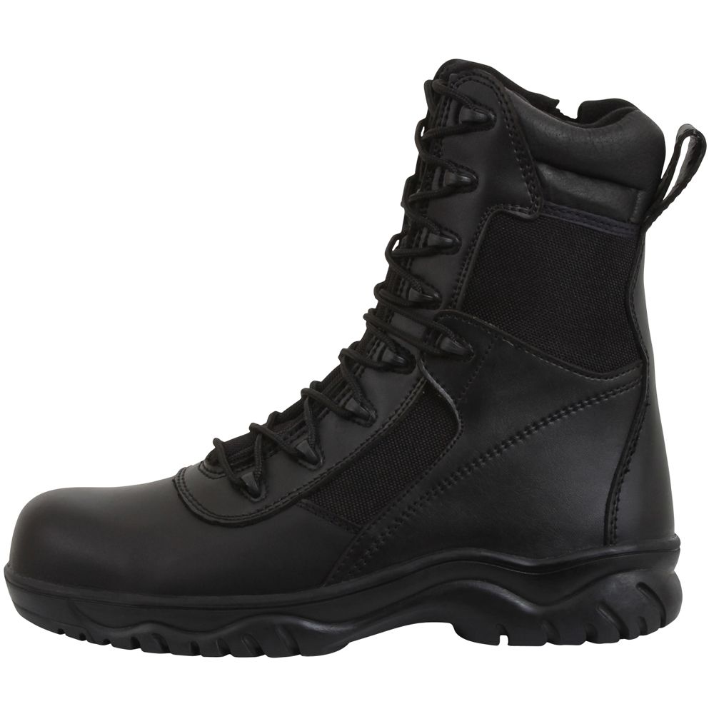 black composite toe tactical boots