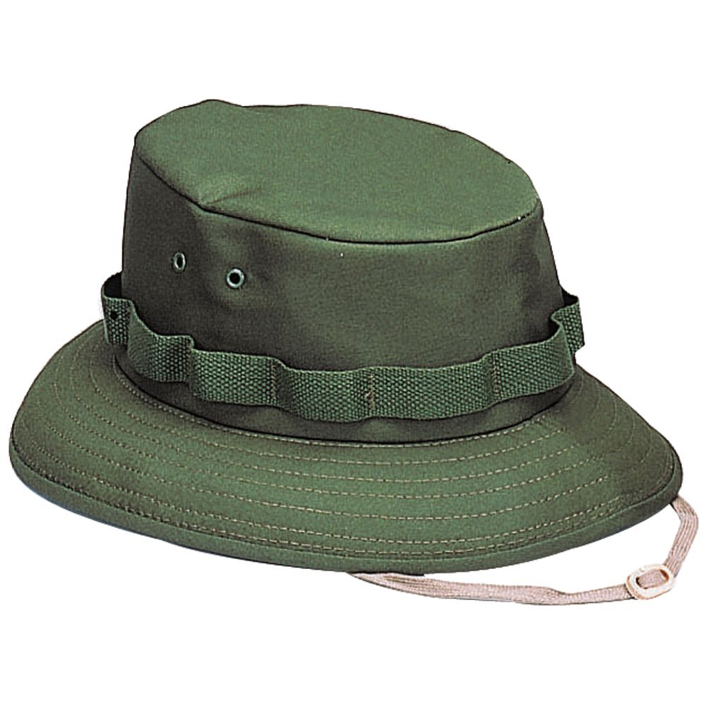 green jungle hat