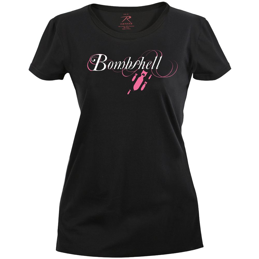 Womens Bombshell Long Length TShirt Camouflage.ca