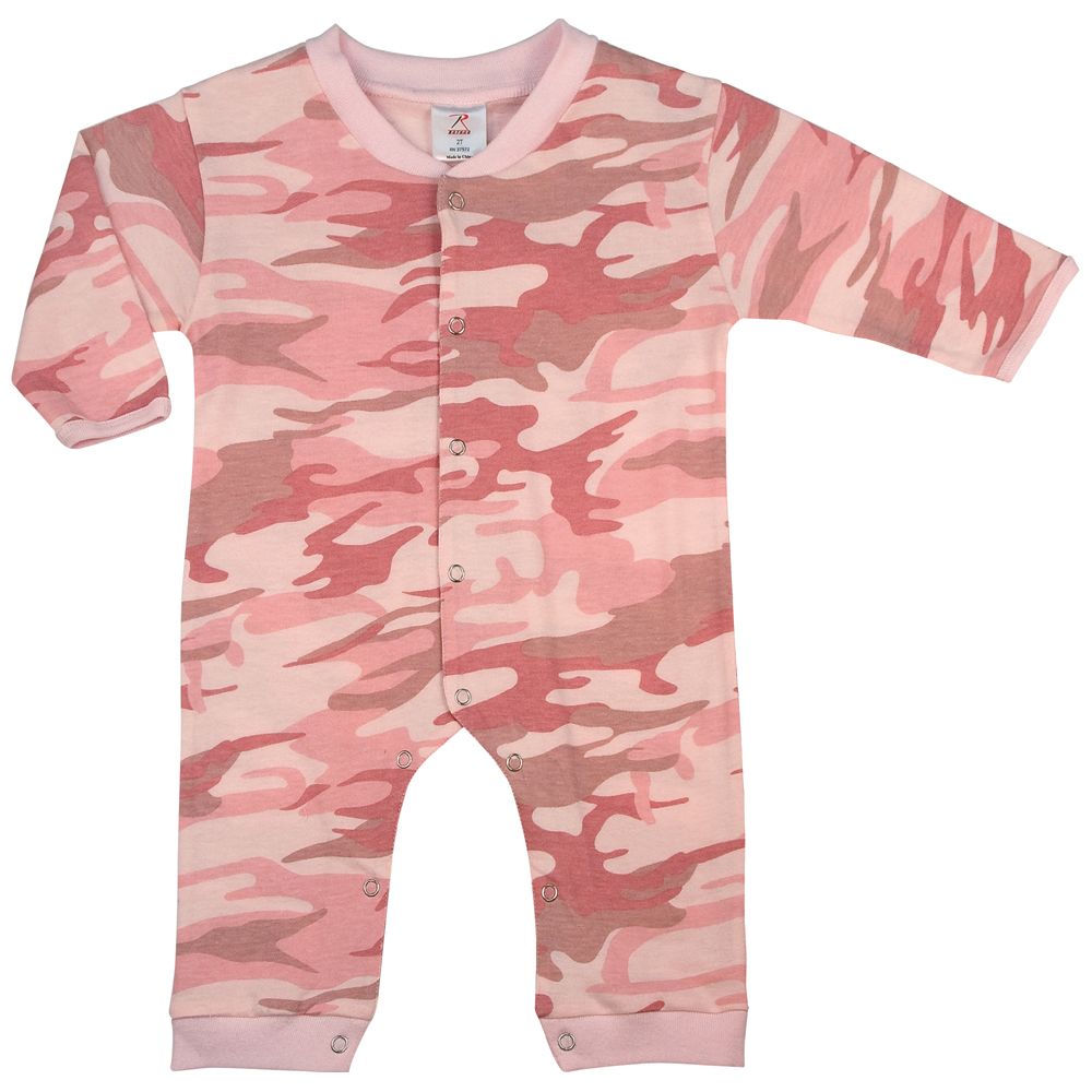 Infant Camo Long Sleeve And Leg OnePiece Bodysuit Camouflage.ca