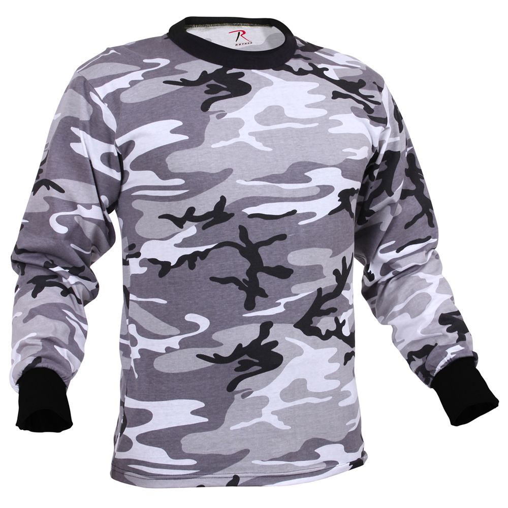Camo Pattern Long Sleeve Shirt