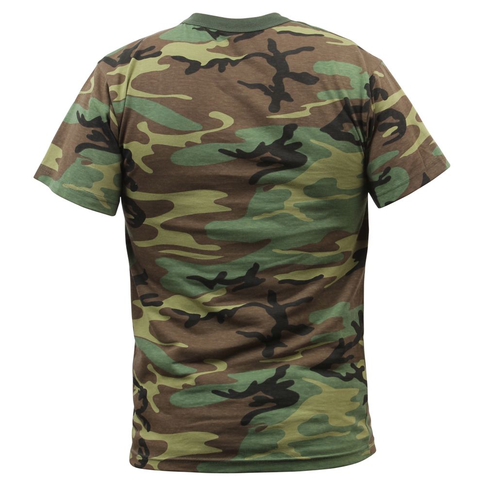 Childrens Woodland Camo Heavyweight T-Shirt | Camouflage.ca