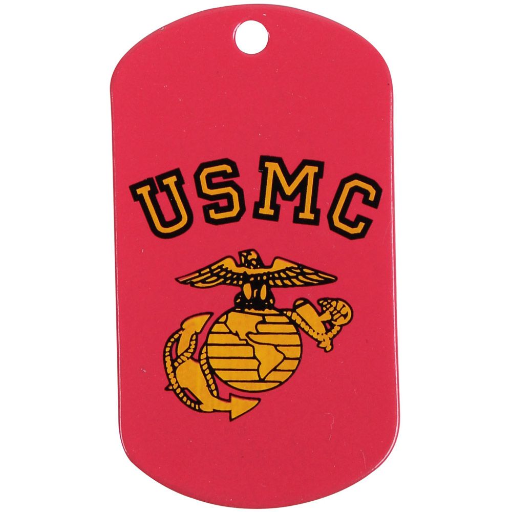 USMC Screen Printed Dog Tags Camouflage.ca