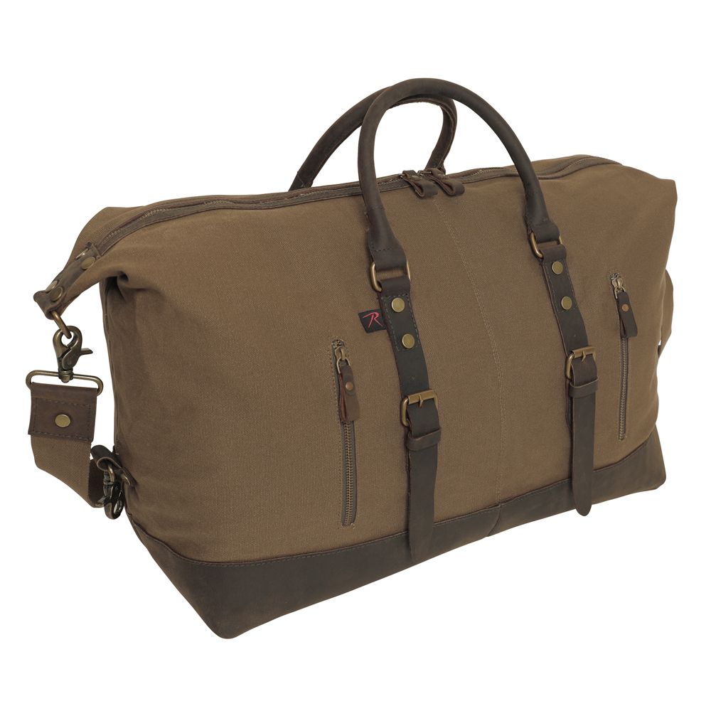 Extended Cotton Canvas Weekender Bag Camouflage.ca