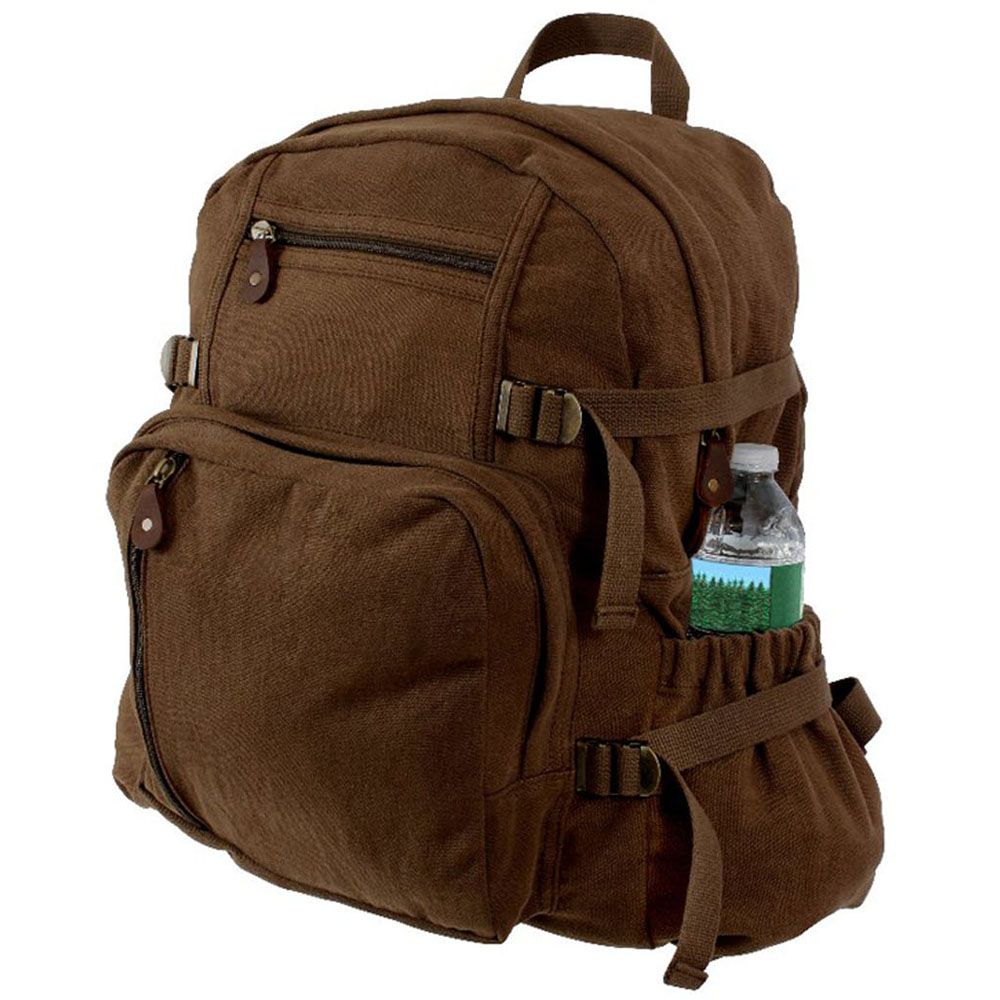 Jumbo Vintage Canvas Backpack Camouflage.ca
