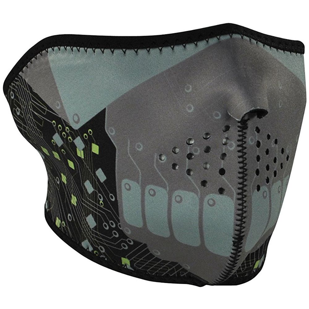 Zan Headgear Neoprene Robot Half Face Mask Camouflage.ca