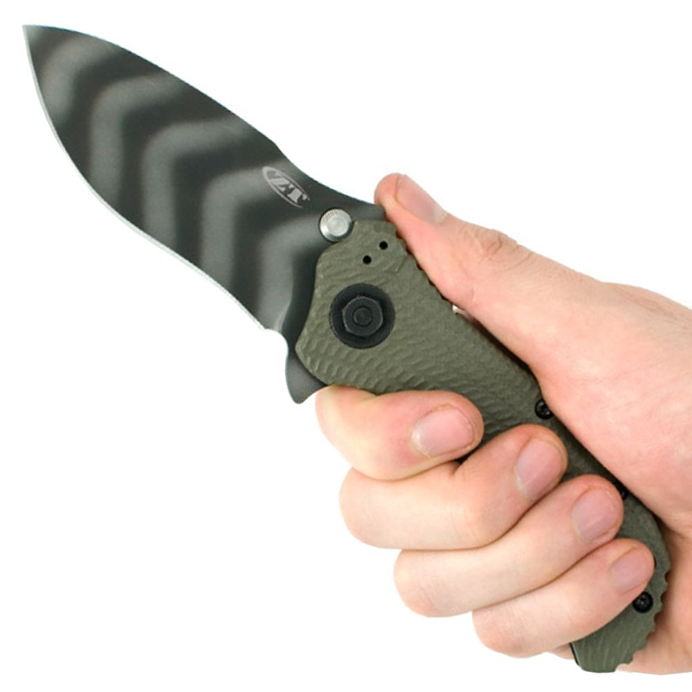 Zero Tolerance 0301 Tiger Stripe on Blade Folding Knife Camouflage.ca