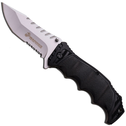 Mtech USA 4.75 Inch Serrated Blade Spring Assisted Folding Knife