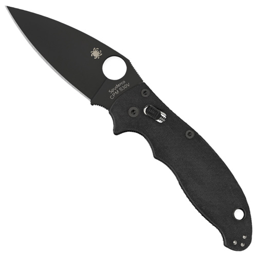 spyderco manix2 plain clip point spyderco manix2 plain clip point